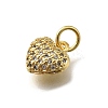 Brass Micro Pave Cubic Zirconia Pendants KK-C090-42G-01-2