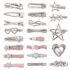 Zinc Alloy & Resin Hair Bobby Pins PHAR-SP0001-02-1
