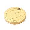 Ion Plating(IP) 316L Surgical Stainless Steel Charms STAS-F302-01G-3