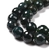Natural Moss Agate Beads Strands G-E571-21C-4
