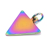 Ion Plating(IP) 304 Stainless Steel Pendants LS-STAS-I311-22RC-1