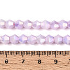 Anti-Tarnish Electroplate Bicone Glass Beads Strands EGLA-T021-6mm-16-01-4