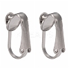 304 Stainless Steel Clip-on Earring Findings X-STAS-G081-63P-3