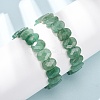 Natural Green Aventurine Faceted Beaded Stretch Bracelets for Women BJEW-K251-07E-1