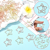 40Pcs 2 Colors Iron Paper Clips AJEW-SP0002-98A-3