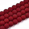 Opaque Glass Beads Strands GLAA-T032-P6mm-MD05-1