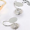 Brass Clip-on Earring EJEW-WH0048-35P-1