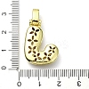 Brass Micro Pave Clear Cubic Zirconia Pendants KK-M279-01G-J-3
