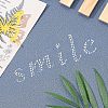Glitter Hotfix Rhinestone(Hot Melt Adhesive On The Back) DIY-FG0001-43-9
