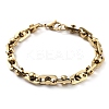 PVD Vacuum Plating 201 Stainless Steel Link Chain Bracelet BJEW-Z023-11G-1
