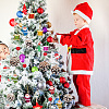 BENECREAT 7 Styles Merry Christmas Plastic Pendants Decoration Set HJEW-BC0001-45-5