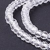 Transparent Glass Beads Strands X-GLAA-C019-01A-33-4