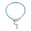Waxed Cotton Cord Necklace Making MAK-S034-009-3