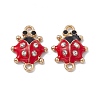 Alloy Crystal Rhinestones Connector Charms FIND-A024-39G-2