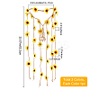 2Pcs 2 Colors Cloth Sunflower Hippie Headband Floral Crown OHAR-CP0001-15-2