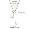Stainless Steel Snake Chains Lariat Necklaces AA0282-1-5