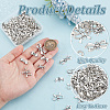 120Pcs 6 Styles Tibetan Style Alloy Connector Charms FIND-HY0004-17-3