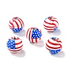 Independence Day Natural Wood Beads LS-WOOD-K006-B01-1