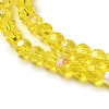 Electroplate Transparent Glass Beads Strands EGLA-A035-T3mm-L03-3
