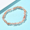 Natural Sunstone Beads Stretch Bracelets for Women BJEW-Z158-02C-02-2