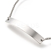 Non-Tarnish 304 Stainless Steel Box Chain Slider Bracelets LS-BJEW-M233-02P-2