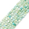 Gradient Color Electroplate Glass Bead Strands GLAA-E042-03D-1