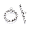 Non-Tarnish 201 Stainless Steel Toggle Clasps STAS-N087-34P-1