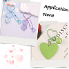 20Pcs 10 Colors Baking Paint Alloy Key Snap Hook Clasps for Keychains FIND-SC0017-48-6