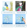 Waterproof PVC Colored Laser Stained Window Film Static Stickers DIY-WH0314-101-3
