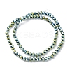 Electroplate Glass Beads Strands EGLA-K015-09B-2