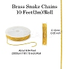Brass Snake Chains LS-CHC-YW0002-01S-3