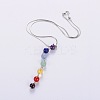 Natural Gemstone Pendant Necklaces LS-X-NJEW-JN00938-2