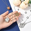 3Pcs 3 Styles 304 Stainless Steel Macrame Pouch Pendant Necklaces NJEW-YW00006-5