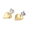 304 Stainless Steel Dangle Stud Earrings EJEW-Z026-03-2