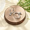 304 Stainless Steel Micro Pave Cubic Zirconia Hoop Earrings STAS-R004-02P-02-3