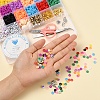2928Pcs Geometry Polymer Clay & Acrylic & CCB Plastic & Shell Beads DIY-YW0002-88-8