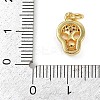Brass Micro Pave Clear Cubic Zirconia Pendants KK-L231-08G-3