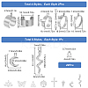 DIY Stainless Steel Charms Cuff Ring Making Kit DIY-SC0026-05P-2