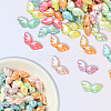 100Pcs Opaque UV Plating Acrylic Beads PACR-PA0001-01-7