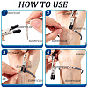 2Pcs 2 Colors Iron and Brass and PVC Alligator Memo Clips FIND-SC0011-23-3