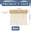 Brass Rhinestone Anklets AJEW-WH0542-75G-2