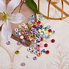 1000Pcs 10 Style Transparent Frosted Acrylic Beads OACR-SZ0001-13-5