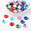 Imitation Taiwan Acrylic Rhinestone Flat Back Cabochons GACR-D002-18mm-M-1