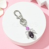 Angel Glass Pendant Decoration HJEW-JM01557-02-2