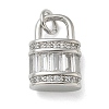 Rack Plating Brass Micro Pave Cubic Zirconia Pendants KK-K392-47P-1