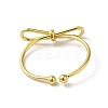 Brass Cuff Rings for Women RJEW-D026-04G-3