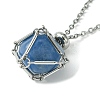 Tarnish Resistant 304 Stainless Steel Macrame Pouch Braided Gemstone Holder NJEW-JN04468-01-5