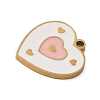 304 Stainless Steel Enamel Pendants LS-STAS-K312-07E-G-2