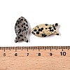 Natural Dalmatian Jasper Pendants X-G-N342-106J-3