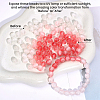 120Pcs Resin UV Reactive Beads RESI-PA0001-34A-7